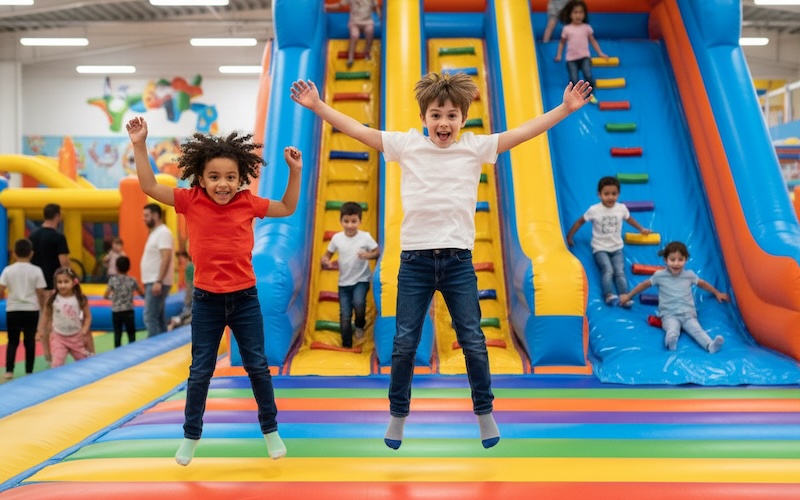 ふわふわ遊具エリア