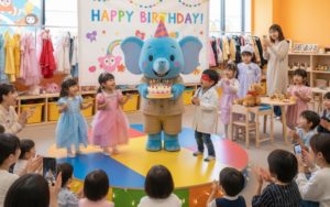 ゾウさんのお誕生日会！みんなで歌って踊ろう♪
